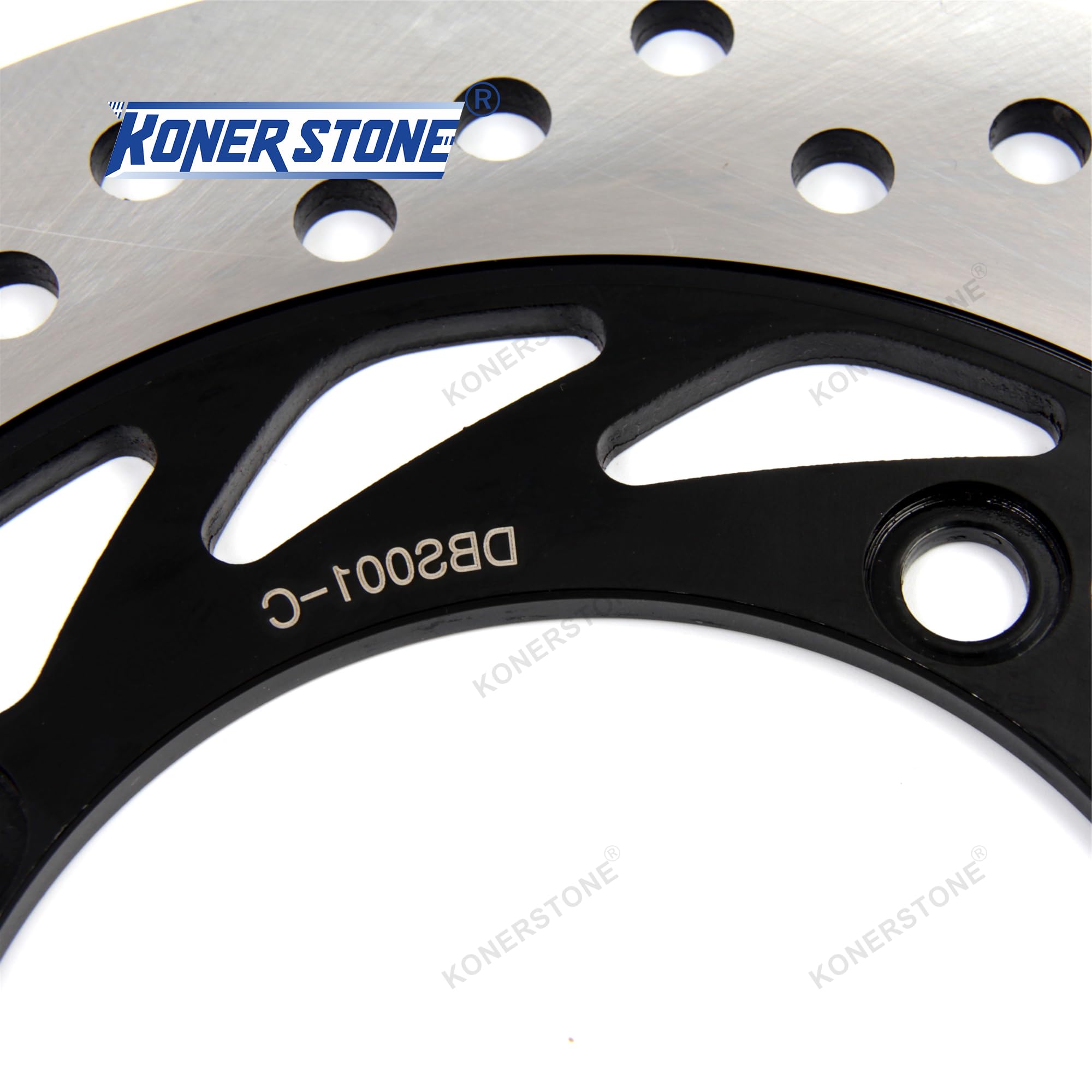 Arashi Kit di dischi freno e pastiglie posteriori per Hon.da XRV AFRICA TWIN 650 1988-1989 / XL700V Transalp 2008-2011 ABS(2 piston front caliper)/ XL650V Transalp 2000-2007 Accessori di ricambio