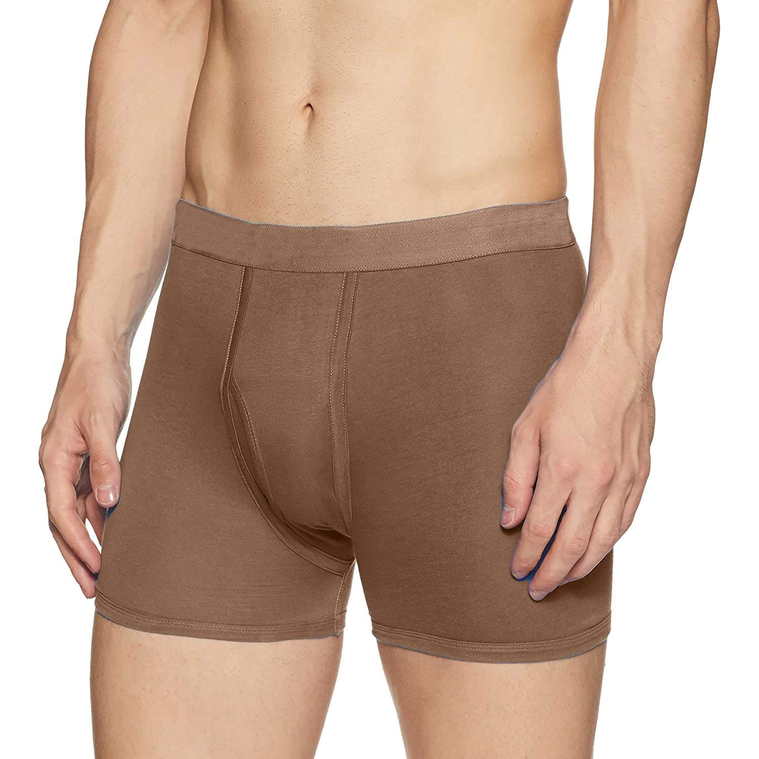 GO SMART Ayur Micro Men Premium Comfortable Cotton Brief | Underwear for Men | 100% Comfortable - Pack of - 3 - Size - 90 Brown-picture-33