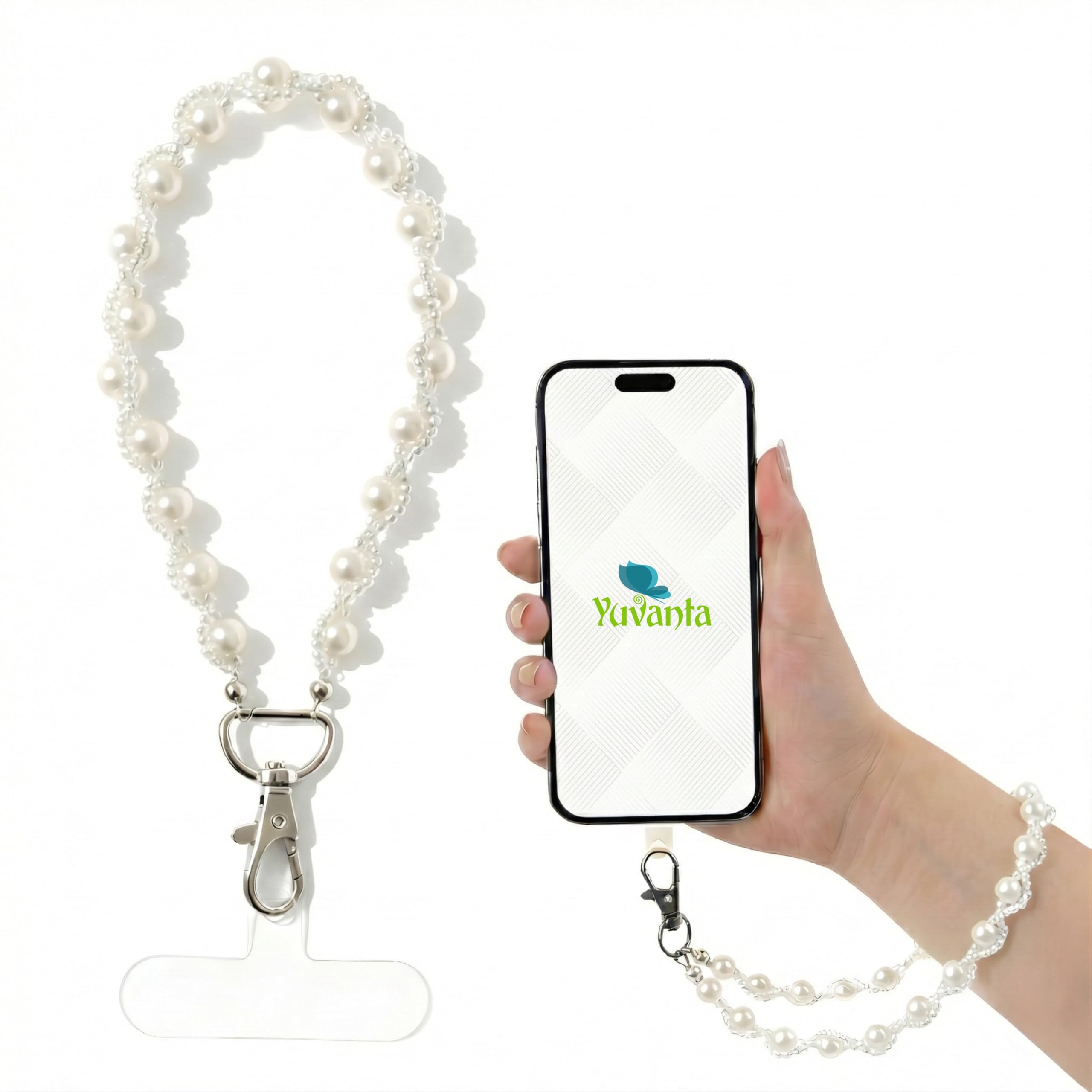 Handmade Beaded Phone Wrist Lanyard – 11 Inch Strong Metal Hook, Anti-Drop Wrist Strap for Mobile Cases, Keys & ID Cards, Stylish Lightweight Mobile Wrist Lanyard-image-41