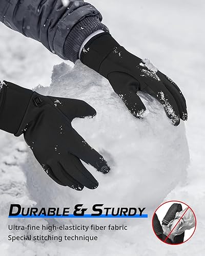 Miniatura 5 de ATERCEL Winter Gloves Men Women, Waterproof Cold Weather Gloves for Women Men, Touchscreen Gloves for Running, Driving, Cycling, Skiing, Skating,