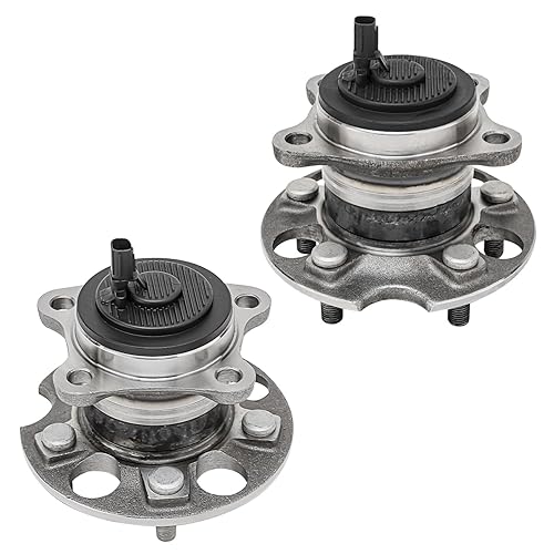 Miniatura 27 de Detroit Axle - Conjunto de 2 bujes de rodamiento de rueda delantera para Infiniti I30 I35 Nissan Altima Maxima X-Trail [5 Tapones]