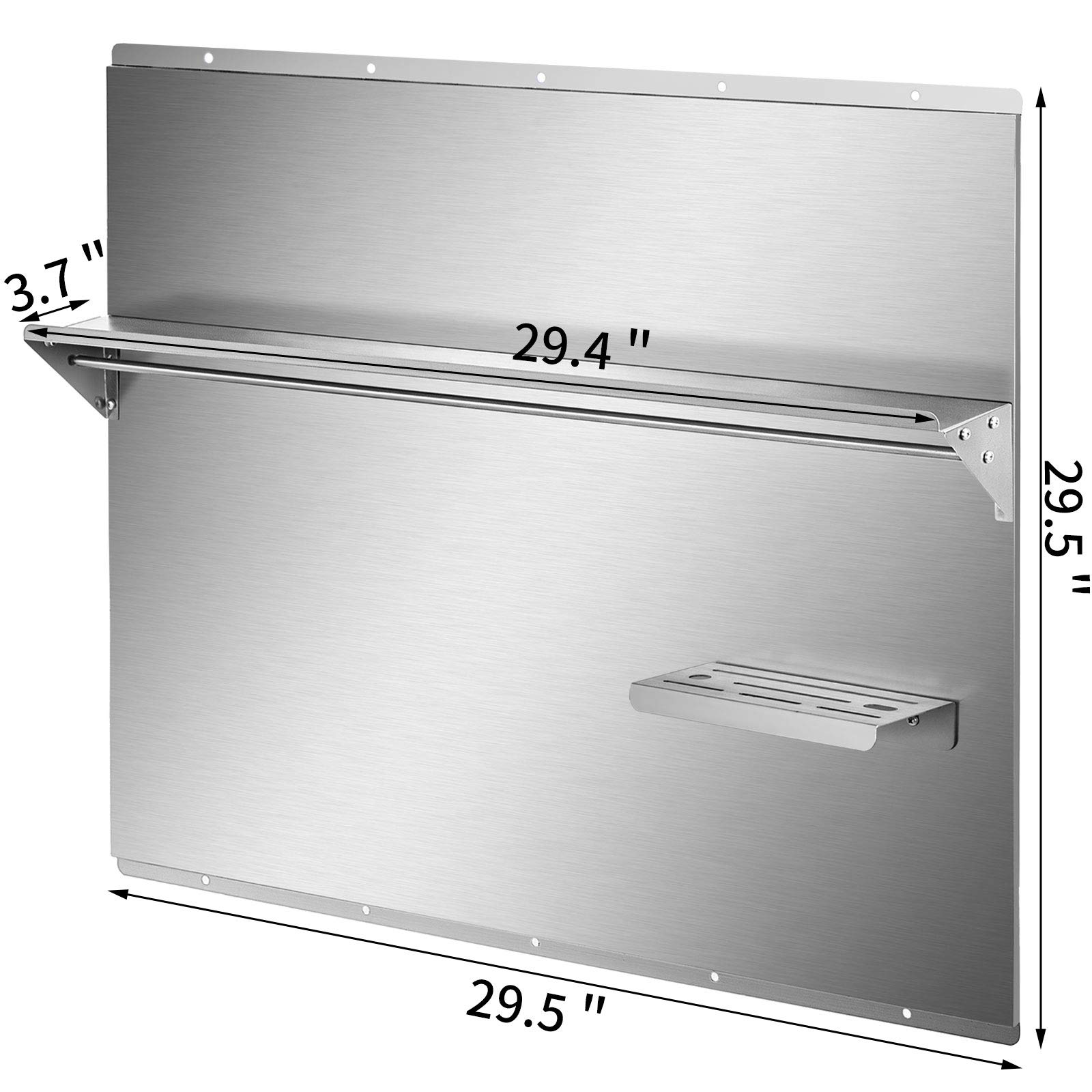 VEVOR Range Backsplash with Shelf 29.5 x 29.5 Inch Range Hood Wall