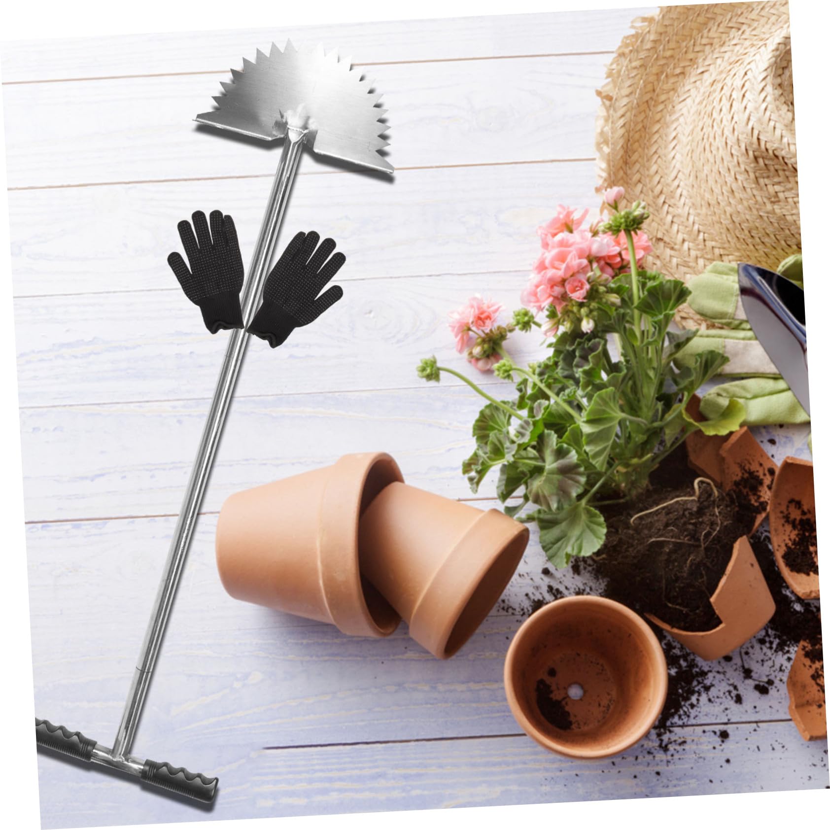 BESPORTBLE Titolo Generato Strumento Per Bordatura Giardino Manuale Inossidabile Edger Manico Per Trimmare Prati e Aiuole Design Mezza Per Risultati Precisi e Sicuri