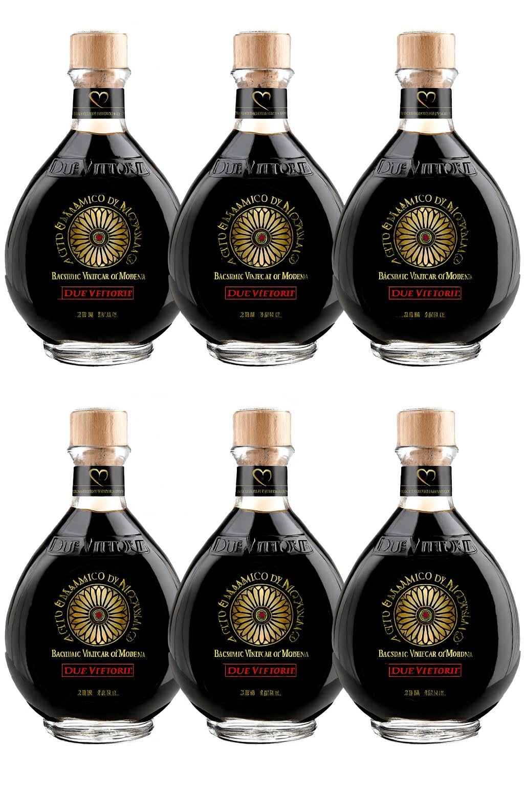 Due Vittorie - Oro Aceto Balsamico di Modena IGP 250ml 6er Pack - 6x250ml
