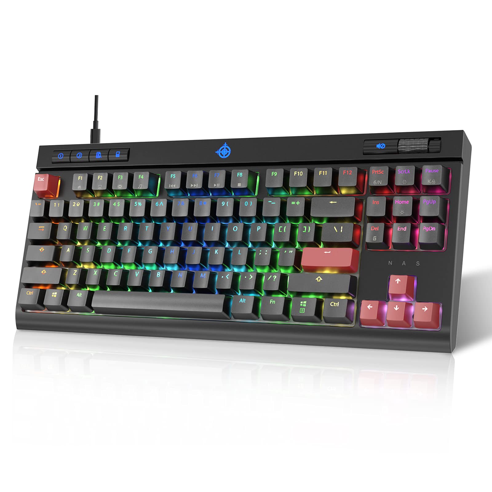 Mechanical Gaming Keyboard, STOGA Wired Keyboard with RGB LED Backlit