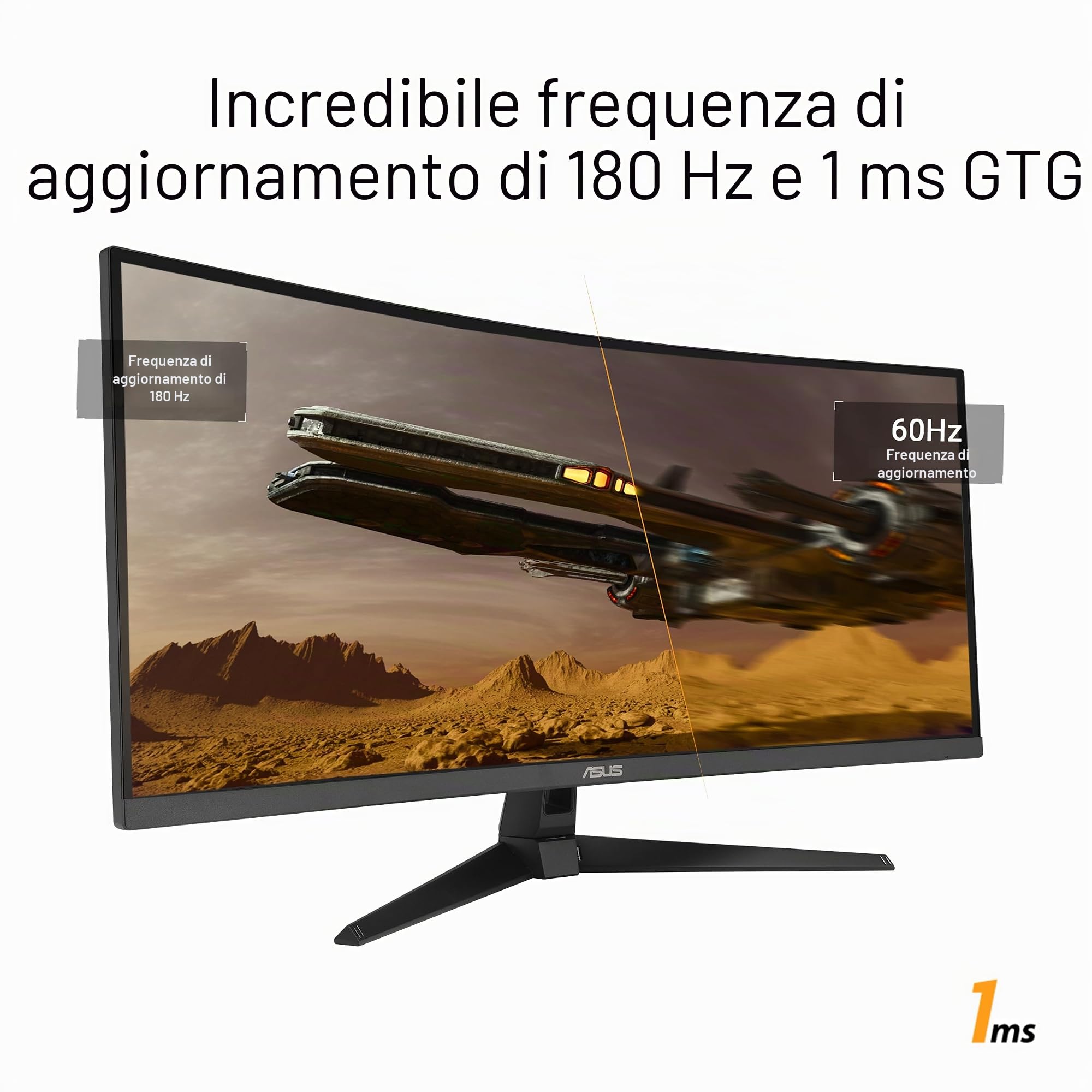 ASUS TUF Gaming VG34VQ3B 34" LED VA UltraWide QHD 180Hz HDR 400 FreeSync Premium Curva