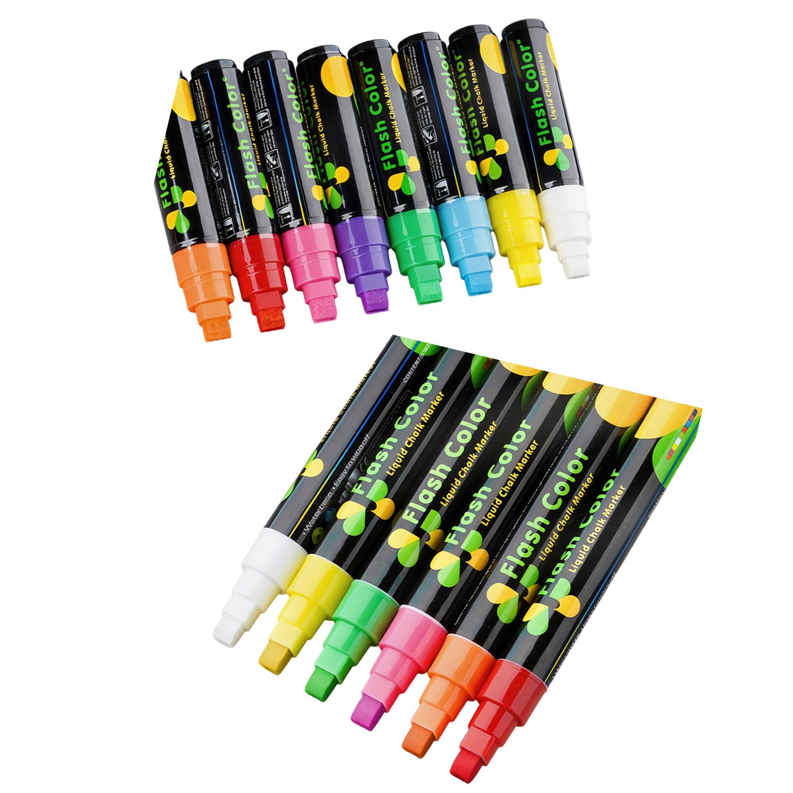 Flüssigkreidestifte für Kreidetafeln, Kreidemarker, trocken löschbare Marker mit Einzelkopf, fluoreszierende Marker, Textmarker für Glasfenster, Whiteboard, Flüssigkreidestifte für Tafel