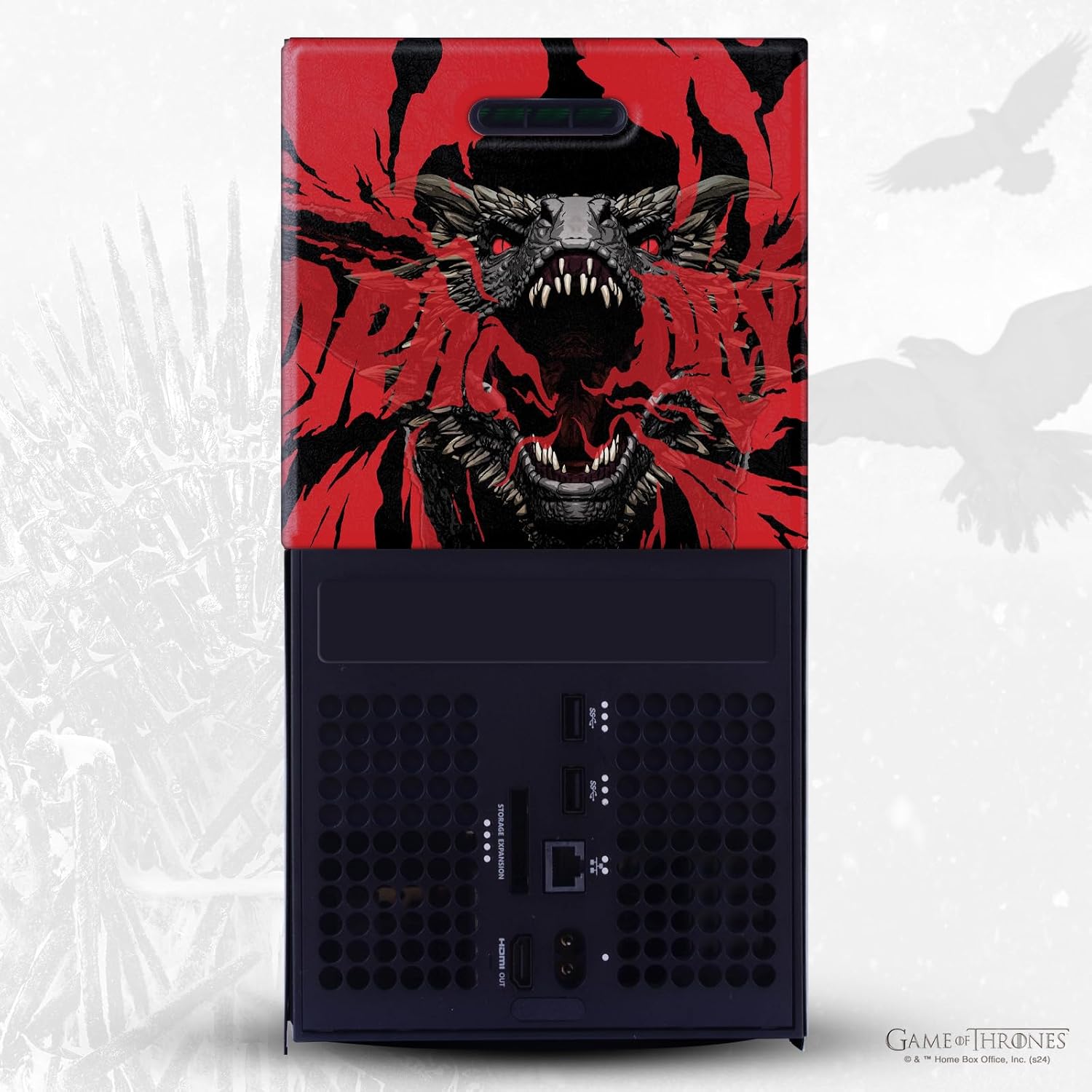 Head Case Designs Officially Licensed HBO Game of Thrones Dracarys Sigils and Graphics Game Console Wrap and Game Controller Skin Bundle Compatible With Xbox Series X
