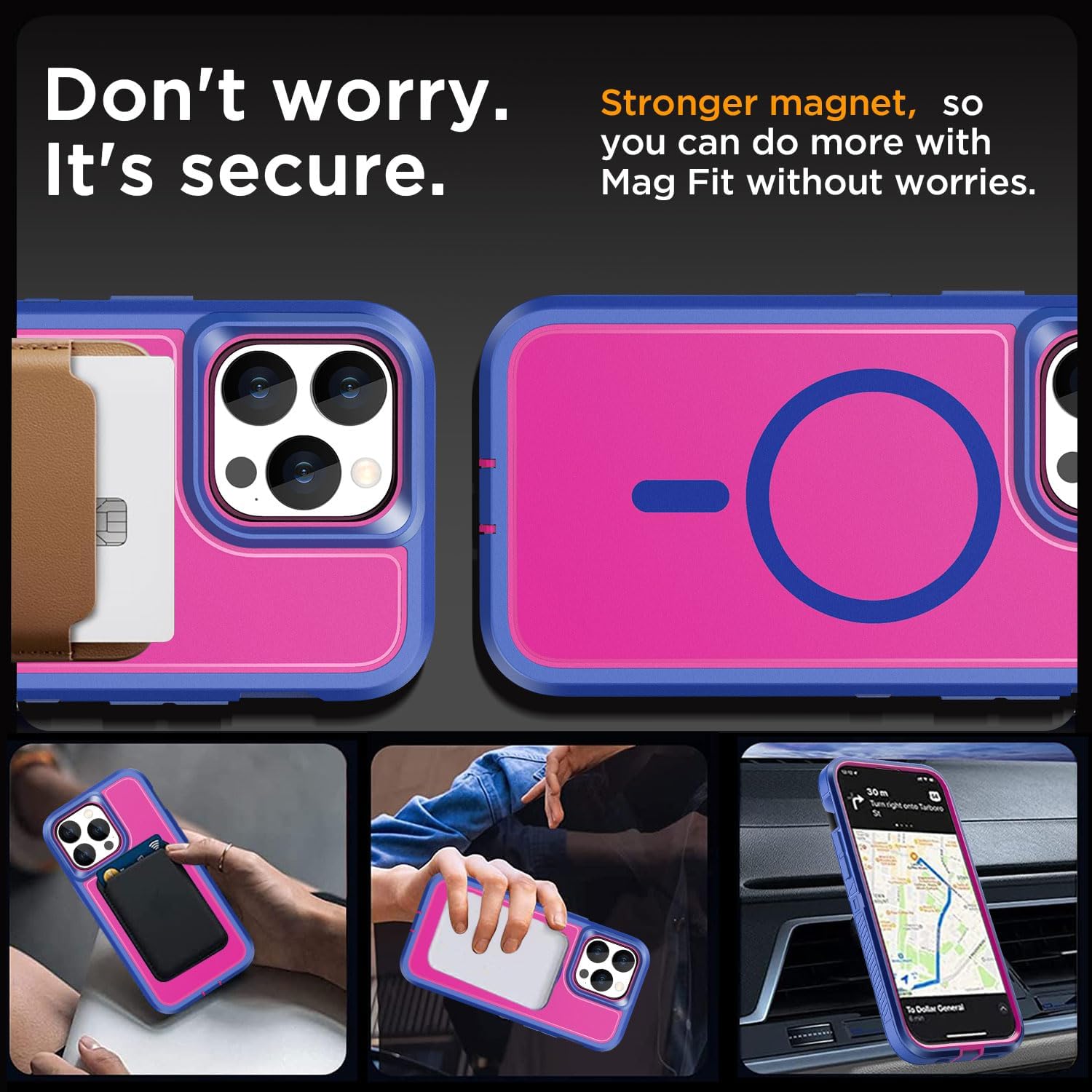 AICase for iPhone 14 Pro Max Case [Compatible with Magsafe],Magnetic Heavy Duty Drop Protection Full Body Rugged Shockproof/Dust Proof Military Protective Tough Durable for iPhone 14 Pro Max 6.7"_1 - Image 2