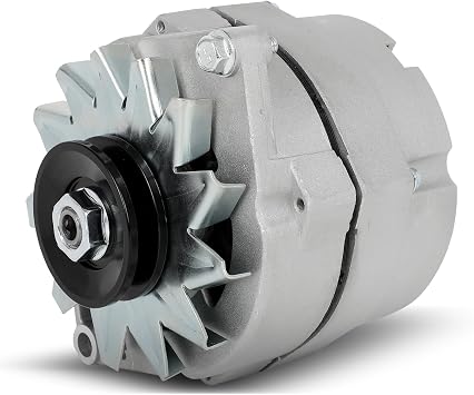 Alternator Fit for Chevy for Buick,High Output Alternator Replacement For 1 One Wire Self Exciting, For GM Chrome alternator ADR0335