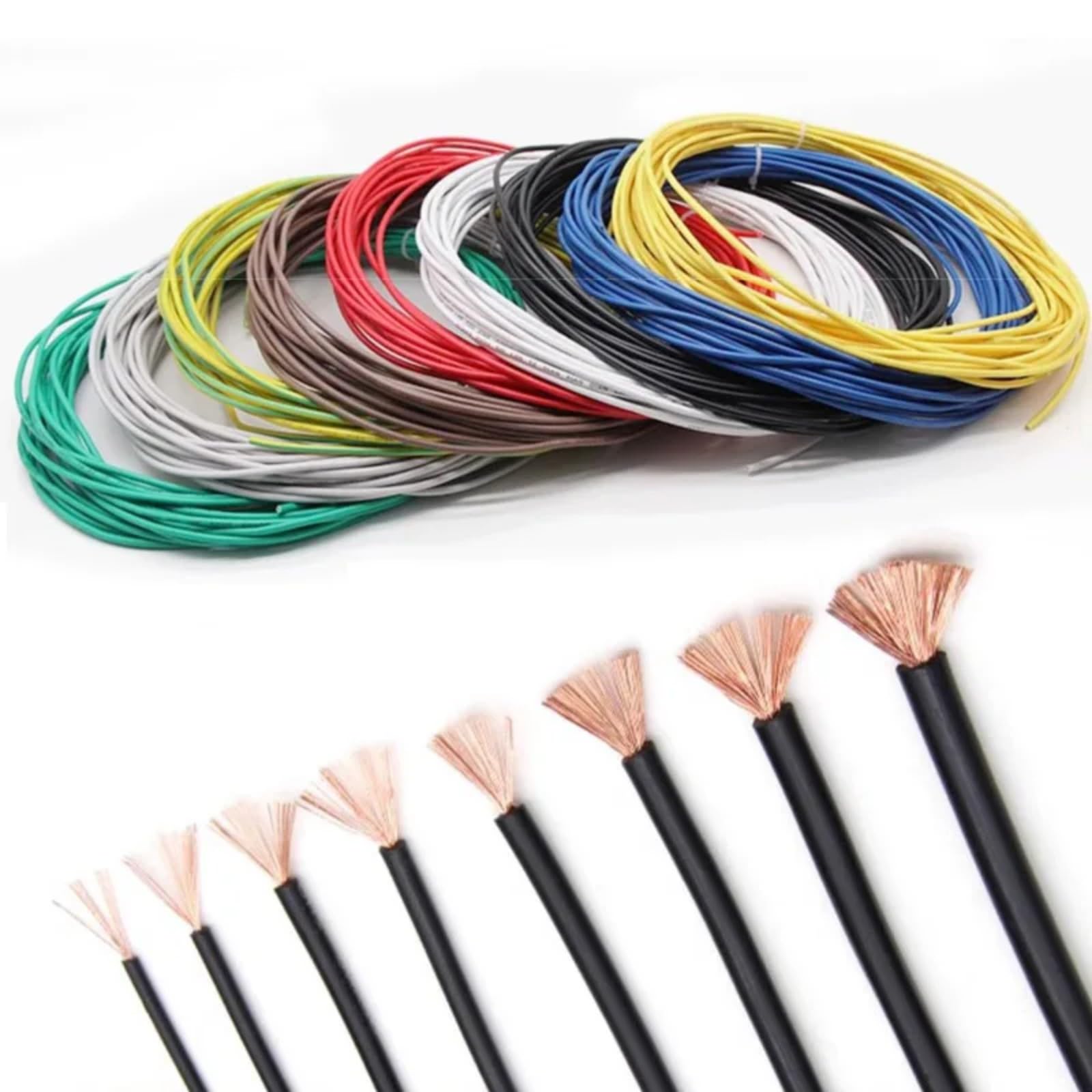 Cable para dispositivos 14 16 18 20 22 AWG flexible PVC alambre de cobre cable electrónico