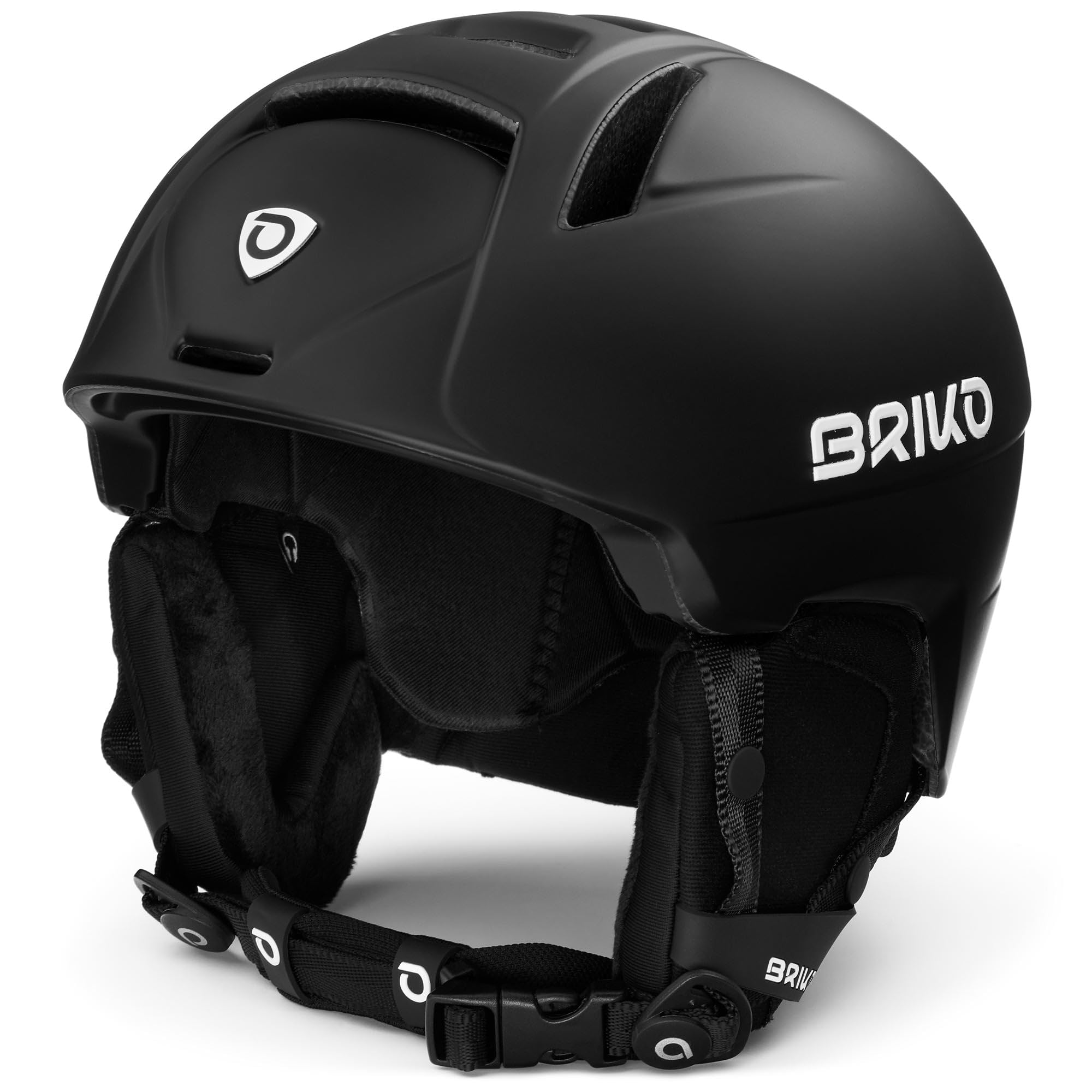 Briko Canyon Ski Helmet/Snow, Unisex, Adults, Matt Black, Small
