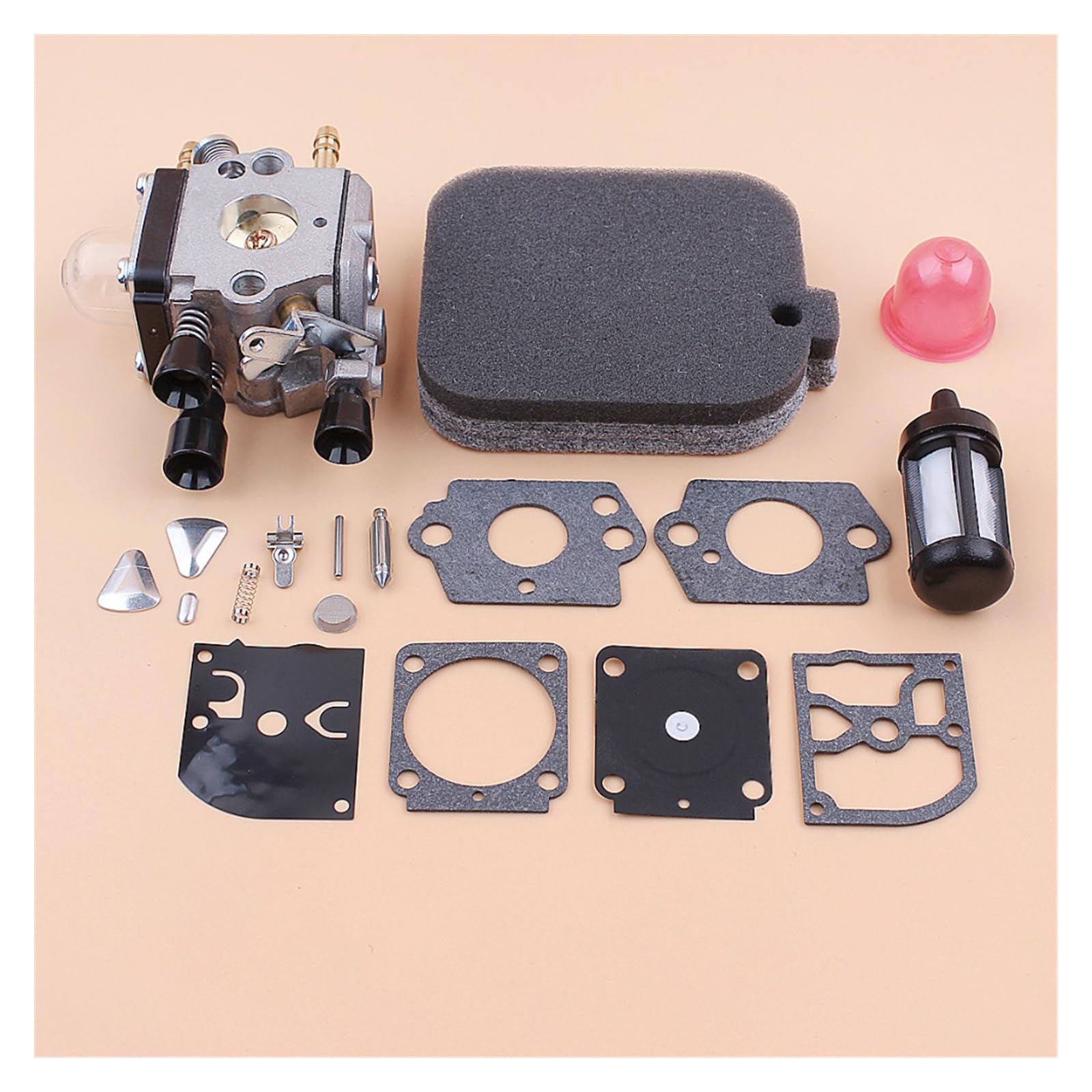 Uszczelka gaźnika filtr powietrza Carb zestaw naprawczy do Stihl BG45 BG46 BG55 BG65 BG85 SH55 SH85 dmuchawa do liści dla Zama C1Q-S68G membrana