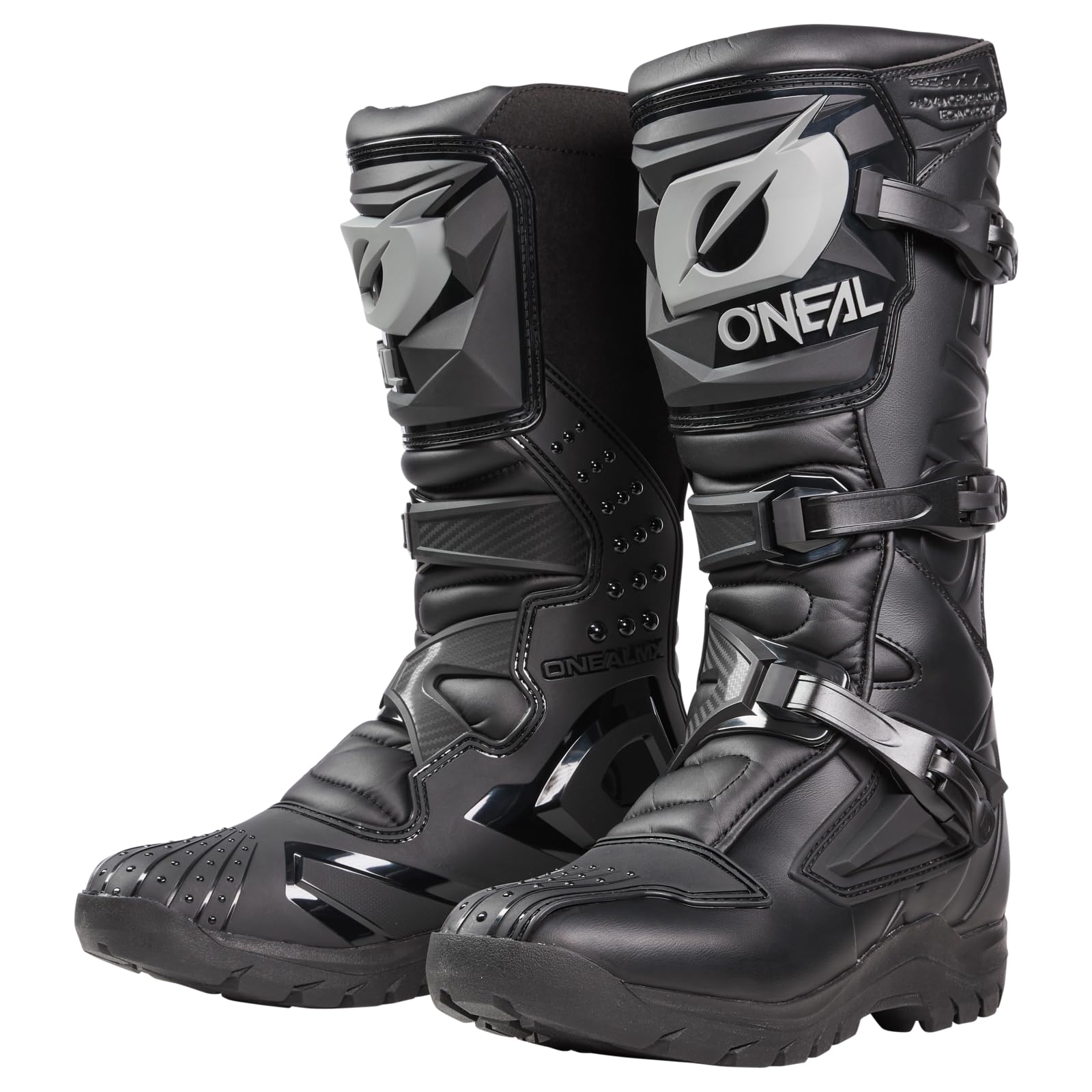 O'NEAL | Motocross Boots | MX Enduro | Inner Ankle, Foot & Shift Zone Protection, Perforated Lining | Boots RSX Adventure V.24 | Adult | Black | Size 44