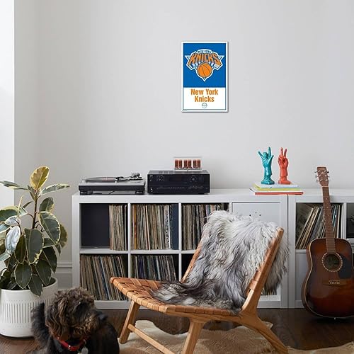 Miniatura 4 de Trends International NBA New York Knicks - Póster de pared con logotipo 21, 14.72 x 22.37 pulgadas, lienzo estirado