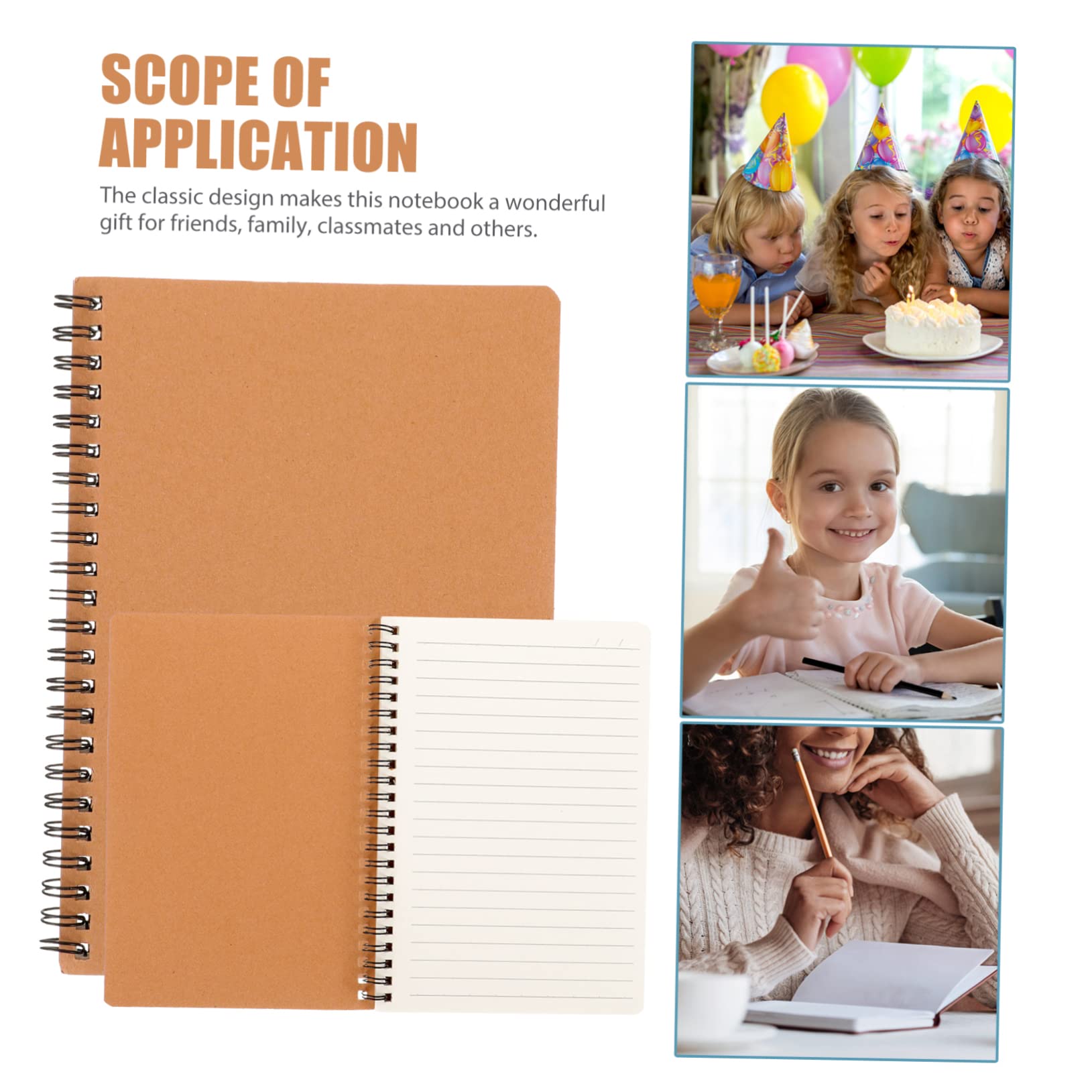 NUOBESTY 10pezzi Diario Pagina Vuota Quaderno Blocchi Note Blocco Note Quaderno Vuoto Diario Pagina Spirale Blocchi per Lista delle Cose
