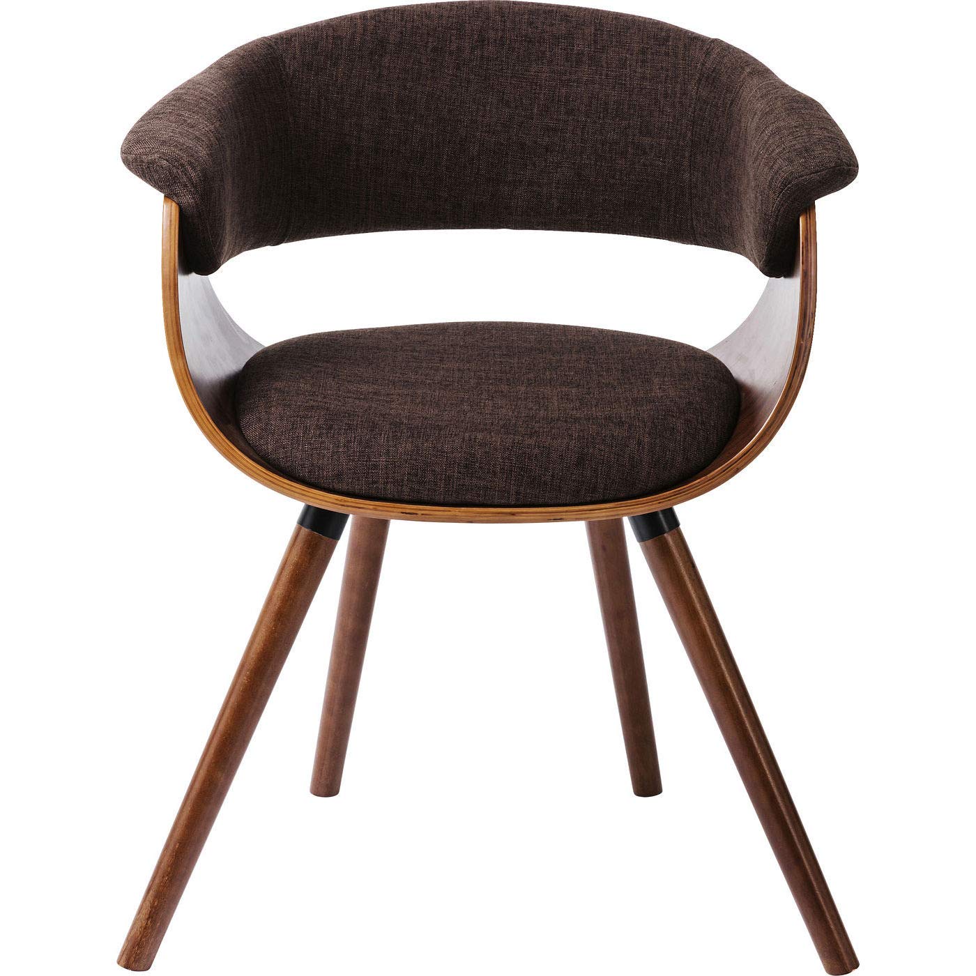 Kare Design Chaise Monaco, Nougat-Marron, Aspect Cuir, Hêtre Massif, Chaise Avec Accoudoirs, Chaise Salle a Manger, Deco Intérieur, Decoration Salon, Cuisine, Chambre, Maison, 72x58x47cm | Chaise salle à manger avec aspect cuir, pour décoration intérieure