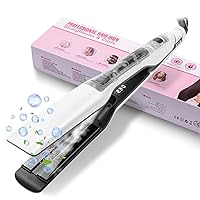 UKLISS Piastra a Vapore, Piastra Larga 40 mm con display LCD