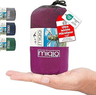 MIQIO® 2in1 Hüttenschlafsack Ultra leicht mit Reißverschluss (Links oder rechts): Dünner Komfort Reiseschlafsack und XL Reisedecke in Einem - Sommer Schlafsack Innenschlafsack