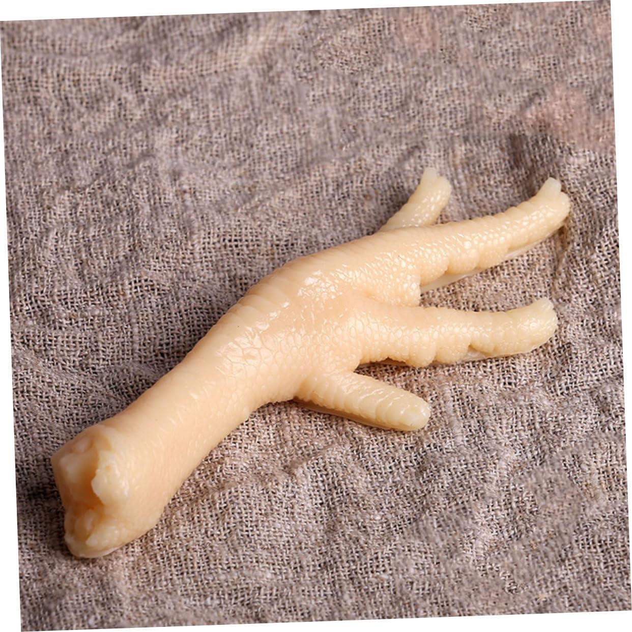 Faux Chicken Foot Decor Realistic Fake Chicken Feet Model for Home Display Food Styling and Photography Props Compact Fun for Parties and Events