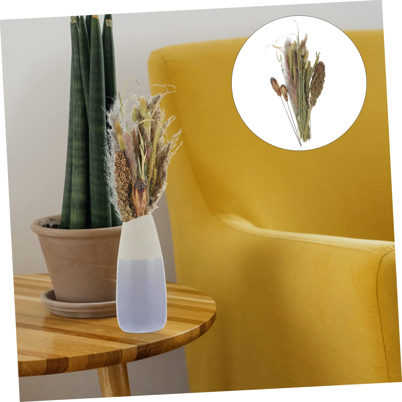 Abaodam 2pezzi Bouquet Di Pampa Essiccati Naturali Per Decorazioni Domestiche Composizioni Floreali Dried Broomcorn Per Matrimoni e Eventi Adatti Stili Boho e Rustici