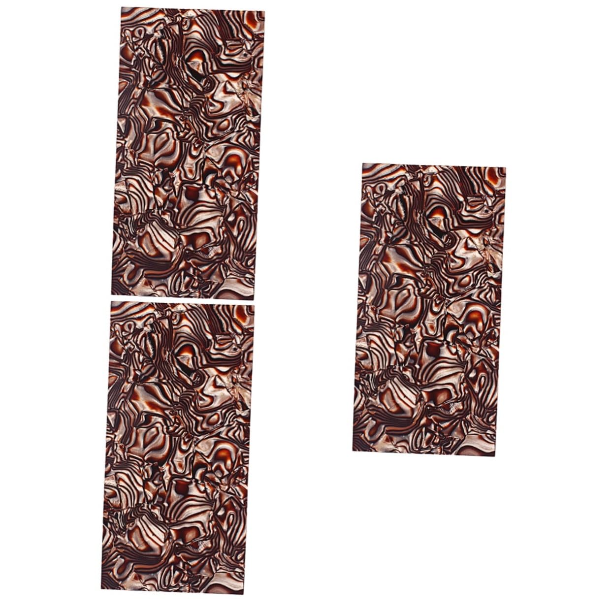SUPVOX 3pcs Celluloid Guitar Head Veneer Shell Scratch Plate Pickguard Sheet for Acoustic Guitar Pickguard Material for Acoustic