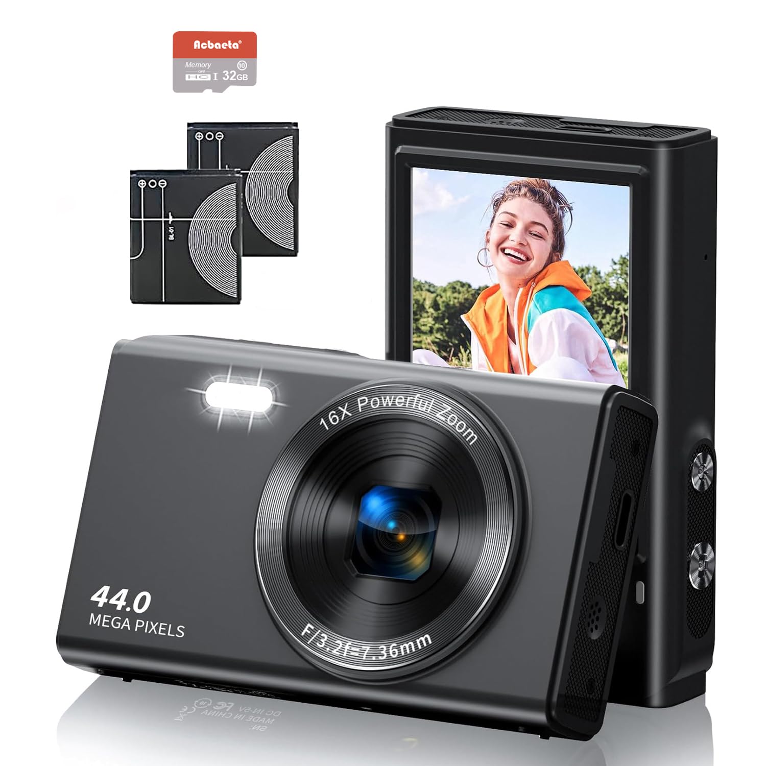 Amazon Canada: Digital Camera, UHD 4K Vlogging Camera, 44MP Photo