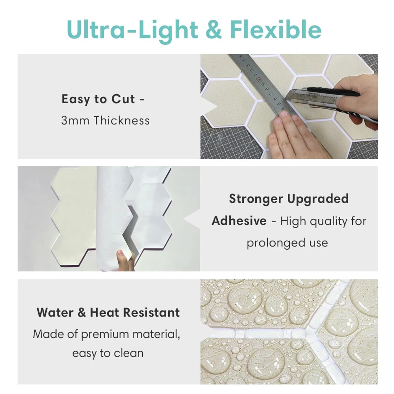 Azulejos Adhesivos 5/10 Uds. Adhesivo de pared 3D de PVC for pelar y pegar, 11,8 "X 11,8", impermeable, decoración de interiores, decoración de pared de salón(Beige,5PCS)