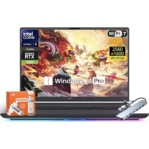 ASUS ROG Strix G18 2025 Gaming Laptop, NVIDIA RTX 5080 16GB GDDR7, 18" 2.5K 240Hz 3ms Display, Intel Ultra 9 275HX (Up to 5.4GHz), 32 GB DDR5, 2 TB SSD, Wi-Fi 7, Backlit KB, Win11 Pro, w/Accessories