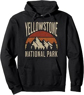 Yellowstone National Park Wyoming Nature Hiking Outdoors Pullover Hoodie