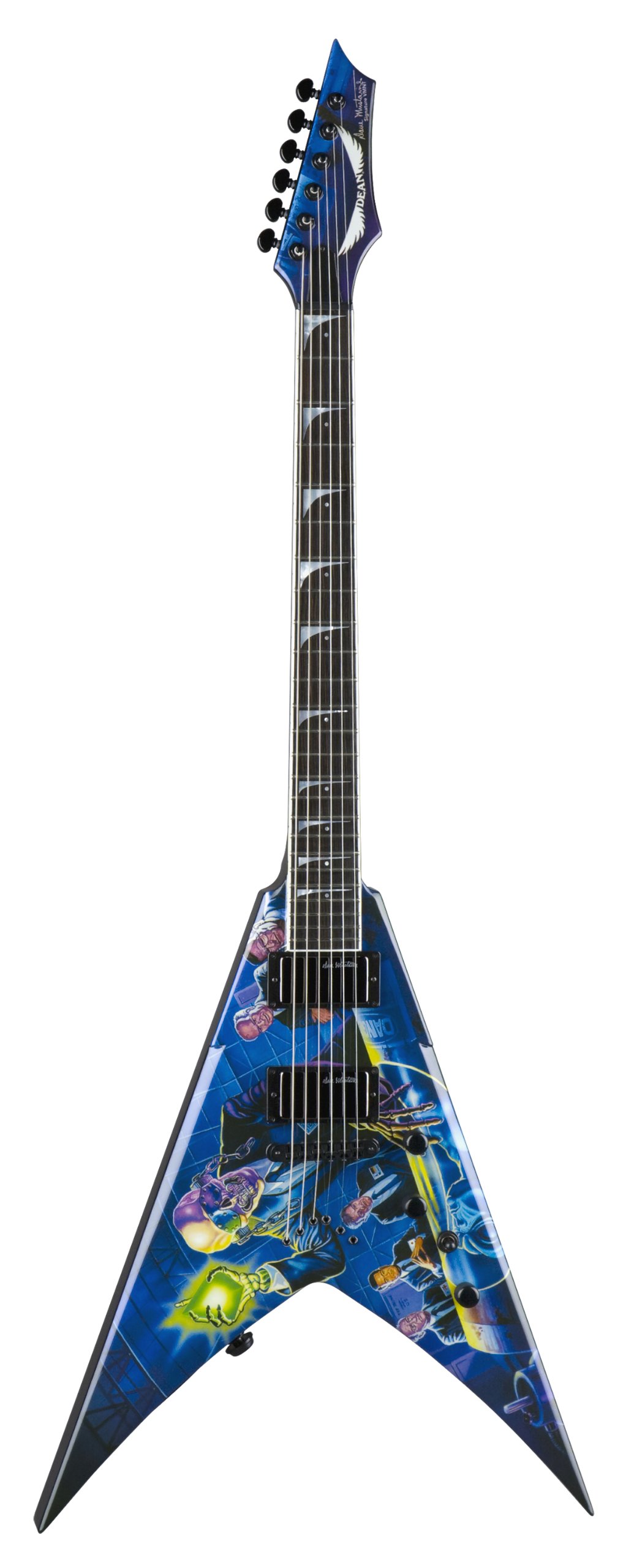 希少DEAN GUITARS Dave Mustaine VMNT Dean V Dave Mustaine Bolt-On Metallic Silver VMNTX MSL