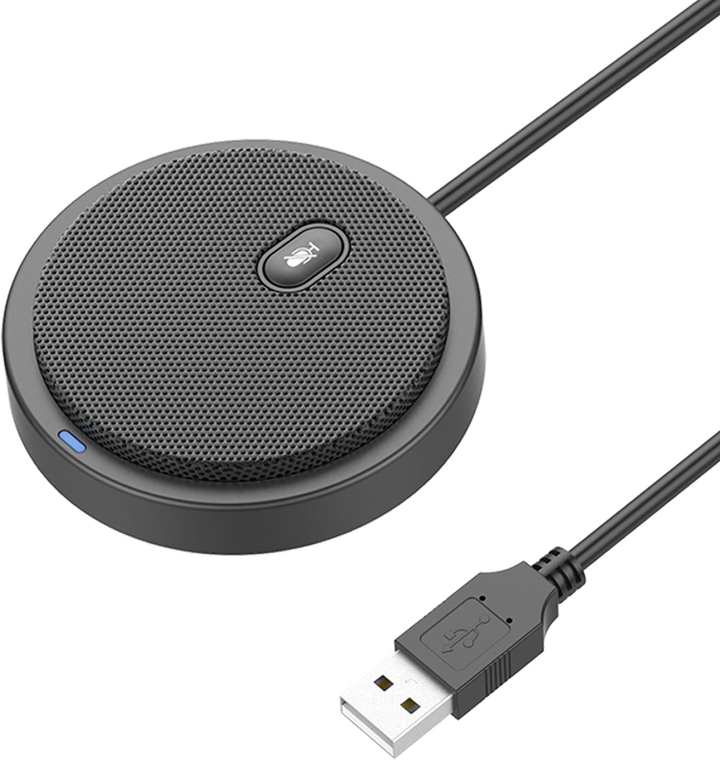 Bonke 2020 Upgraded USB Conference Mic for Computer, 360° Omnidirectional, Plug & Play, Windows macOS, Ideal Gift