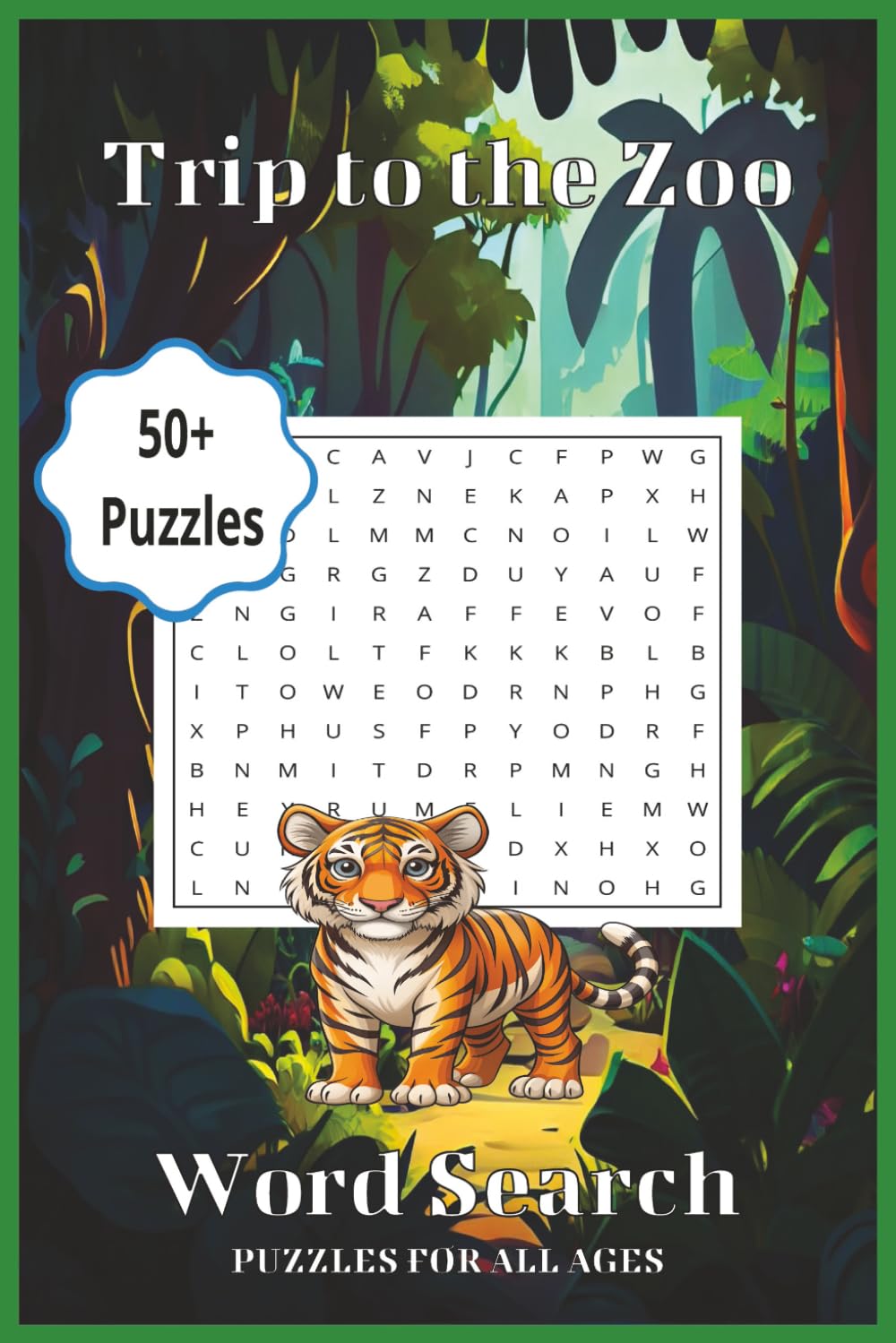Zoo Word Search Puzzle Book: Word Searches with Easy to Read Print about Zoos, Animals, Wildlife and More 6x9 inches 50+ Puzzles, Gifts for Holidays, Vacation and Free Time