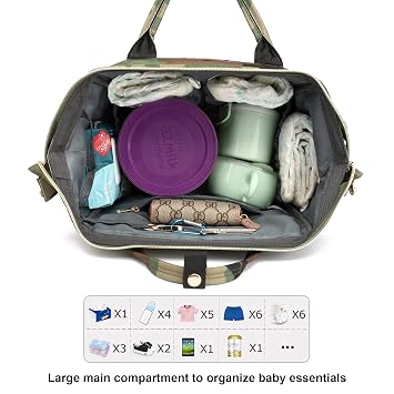 Camo Diaper Bag Backpack for Baby Girls, Mom Waterproof Large Nappy Bags for Women