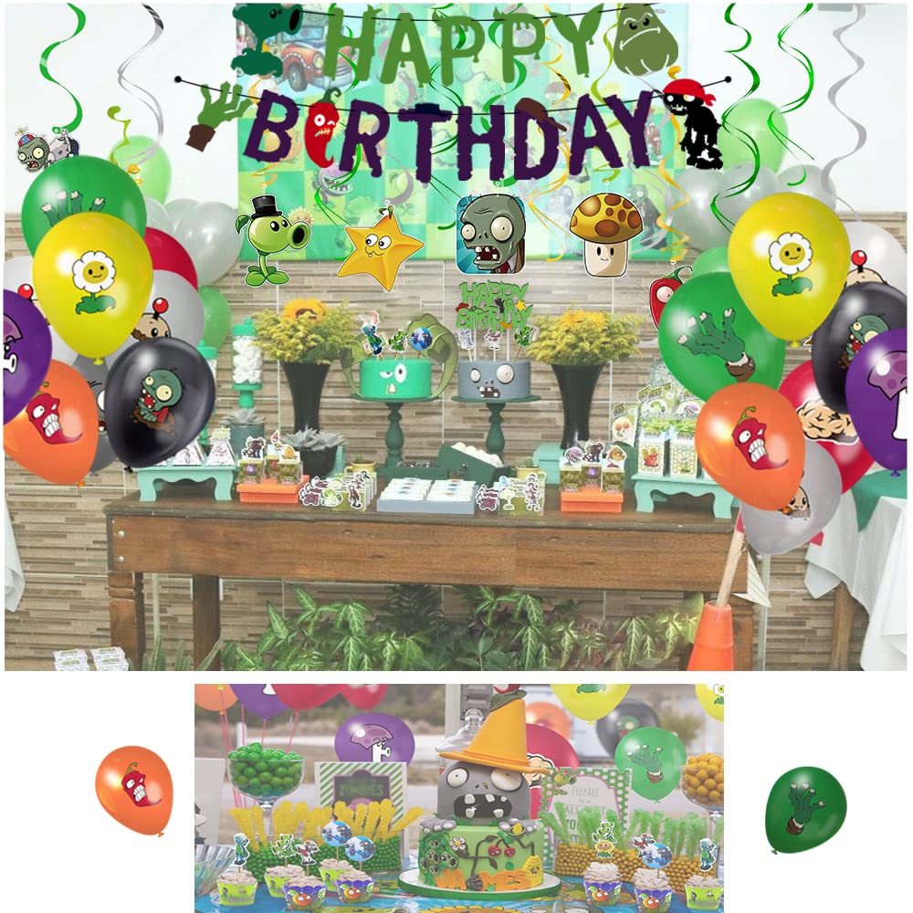 Complete Party Set Plants Vs Zombies Birthday 13th Cups Party Supplies ...
