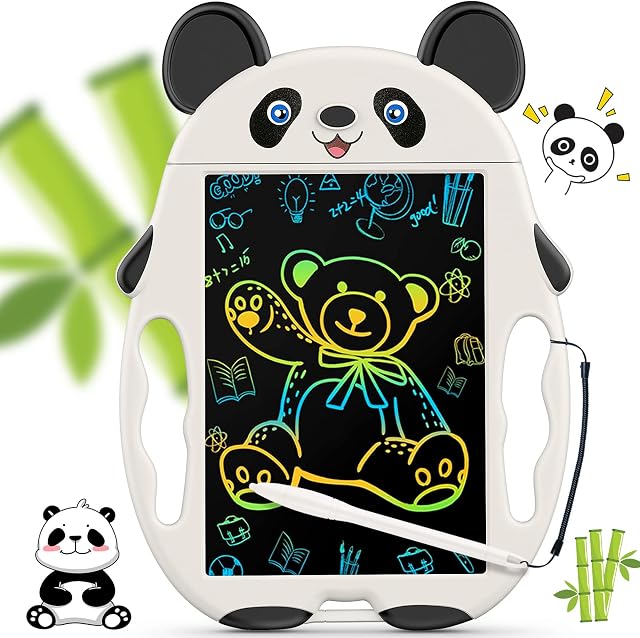 Accwork Kids Drawing Pad, 8.5'' LCD Writing Tablet, Panda Doodle Board with Eye-Protecting Colorful Screen, Educational Kids Toys for 2 3 4 5 6 Year Old Boys and Girls Christmas Birthday Gifts