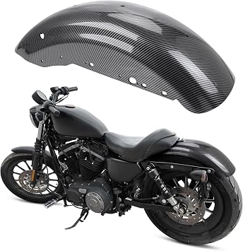 Rear Fender Motorcycle Mudguard Fit For Harley Sportster 883 XL883 1200 XL1200 Iron 883 1200 Forty Eight Seventy Two Roadster 2004-2024 Carbon Fiber Pattern ABS