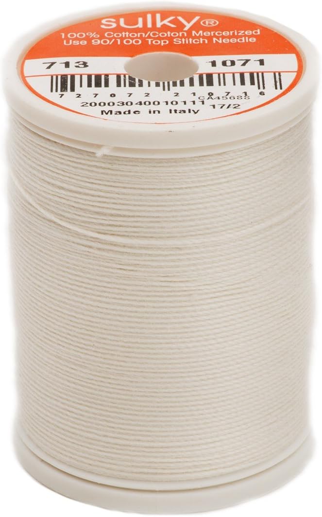 Sulky Cotton Thread 12wt 330yd Off White
