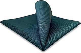 SHLAX&WING 無地 濃い グリーン メンズ シルク ポケットチーフ 超大 32cm