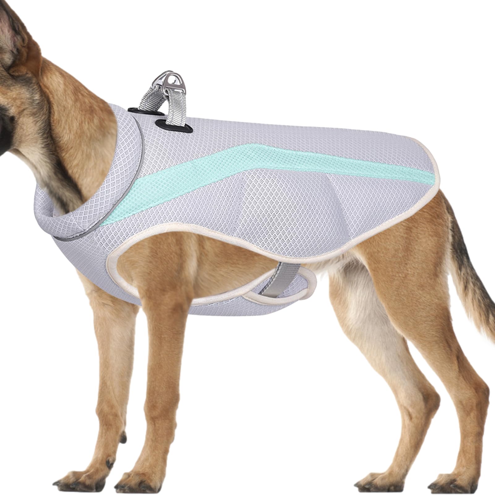 Gilet rafraîchissant d'été pour chien, chemise légère et rafraîchissante pour chien, en microfibre par évaporation, convient pour les chiens de taille moyenne et grande (XXL)