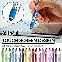 Vista 3 de 10 bolígrafos personalizados a granel, bolígrafo personalizado, bolígrafo grabado con nombre, logotipo, lápiz capacitivo para pantallas táctiles, a