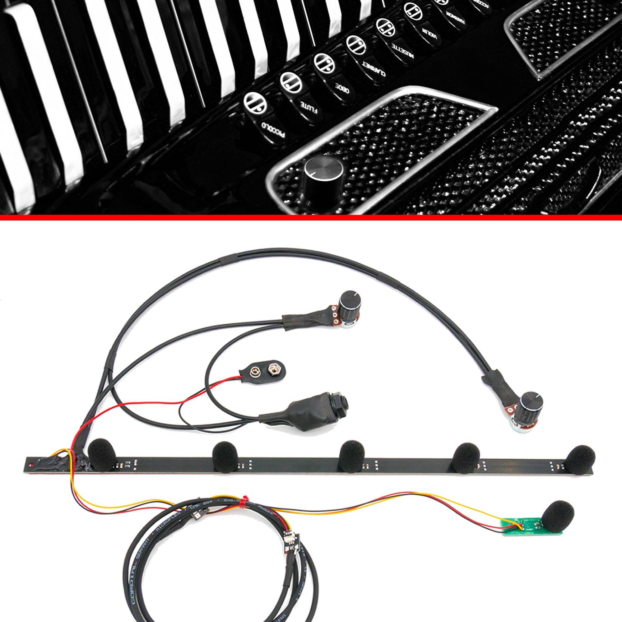 Akkordeon-Mikrofon-Tonabnehmersystem AMP 8S | mit überlegener Klangqualität