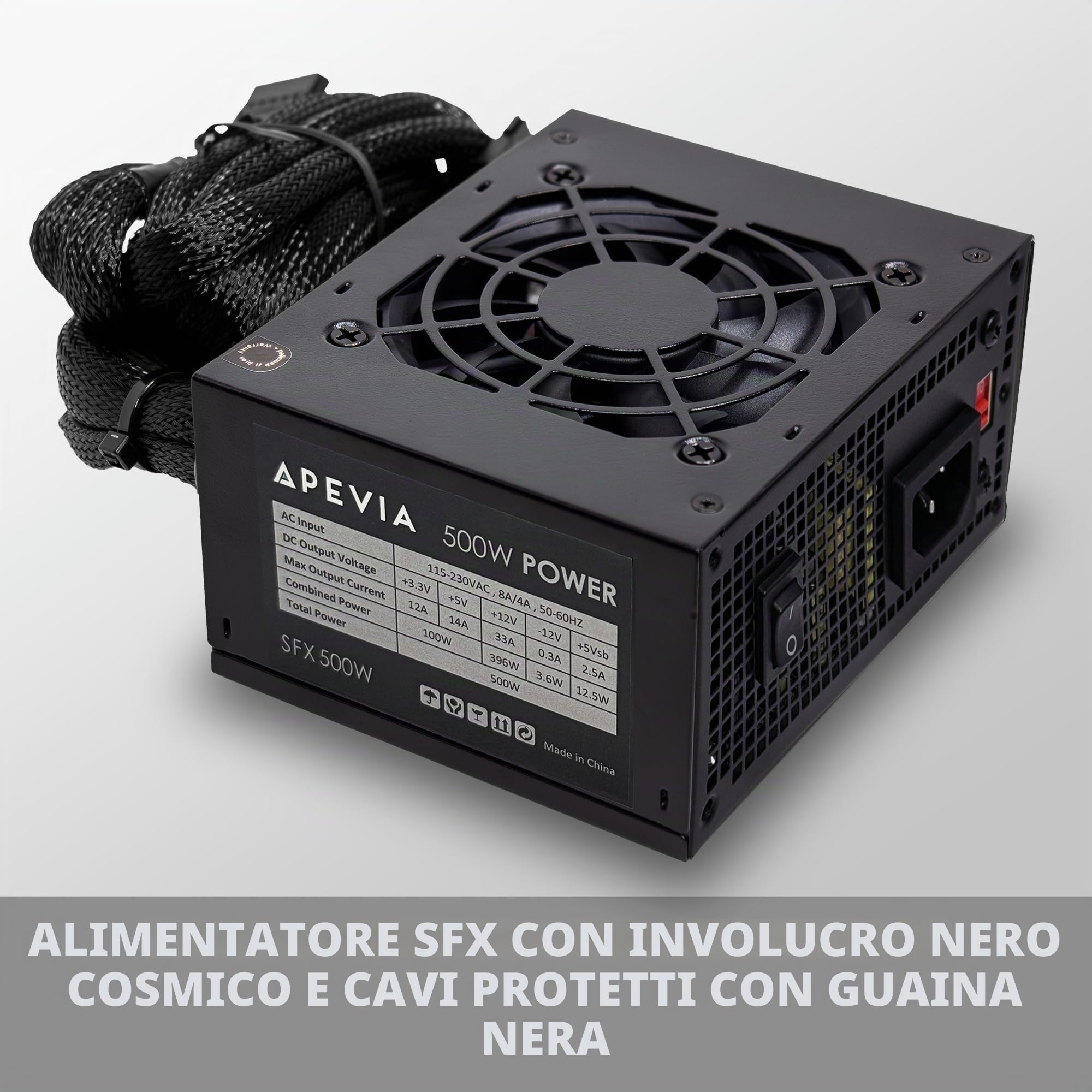 Apevia Soluzione SFX-AP500W Mini ITX/Alimentazione elettrica Micro ATX/SFX 500W