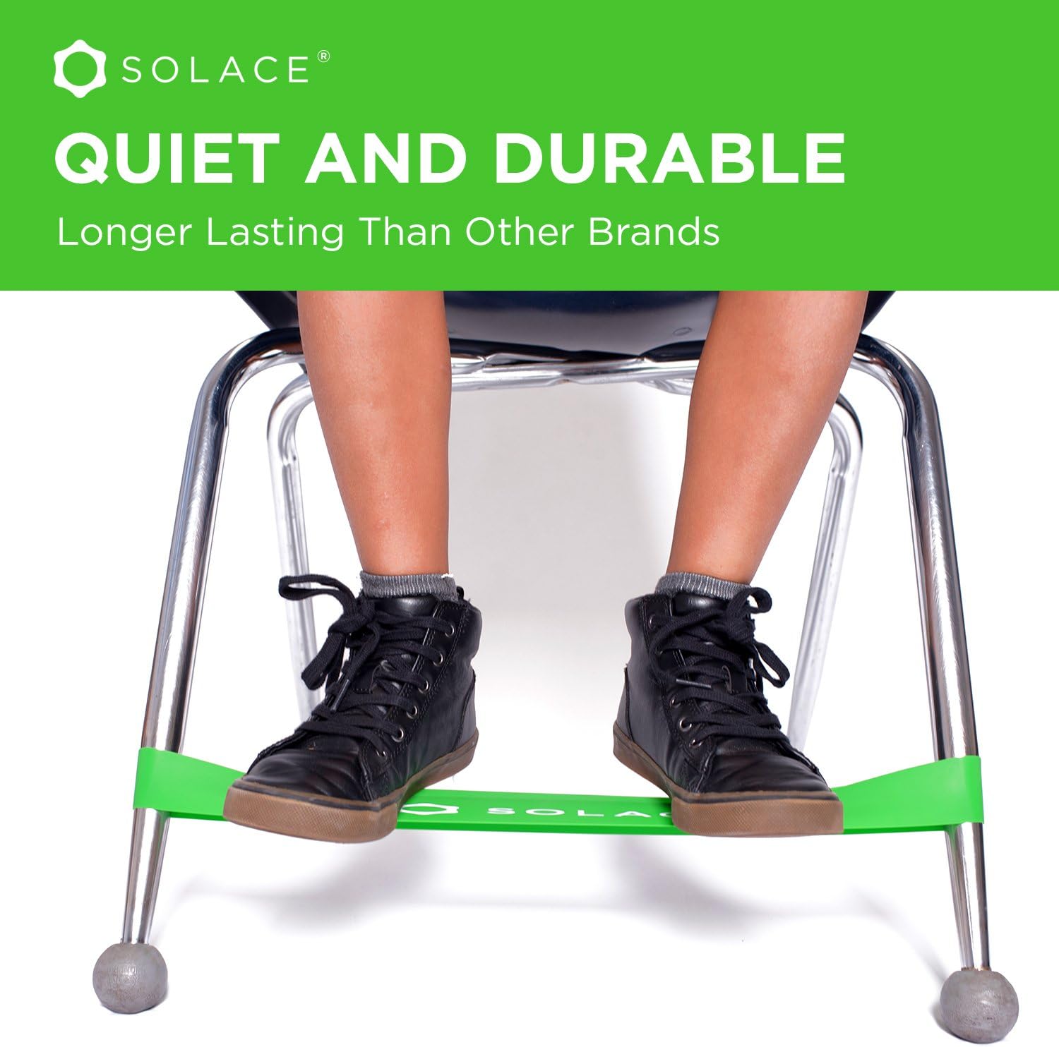 Kick Bands Chair Bands for Kids with Fidgety Feet - Fidget Chair Bands for Kids 12-Pack - Bouncy ADHD Band for Classroom Chairs & Desks - Solace Sensory Kickbands : Industrial & Scientific