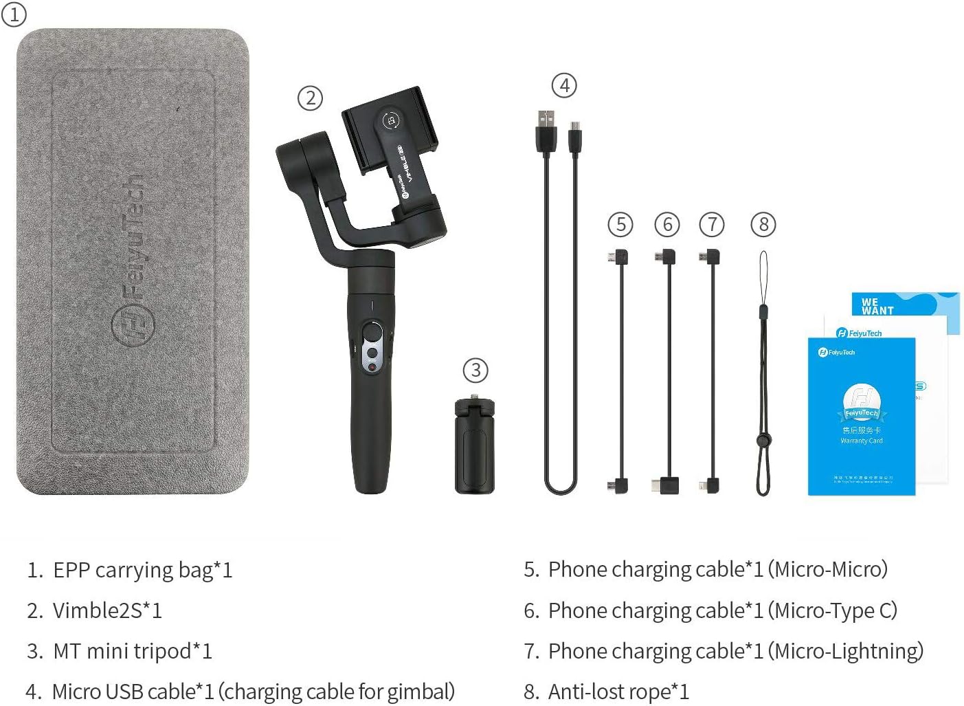 Review Product Feiyutech Vimble 2S Smartphone Gimbal Handheld 3-Axis Stabilizer 180mm Extendable for iPhone12/mini 11 X XR Xs 8 7P,Huawei P9,Samsung S8+S9,XIAOMI,with Tripod,Black Tech Deals ๐ฅ Feiyutech Vimble 2S Smartphone Gimbal Handheld 3-Axis Stabilizer 180mm Extendable for iPhone12/mini 11 X XR Xs 8 7P,Huawei P9,Samsung S8+S9,XIAOMI,with Tripod,Black