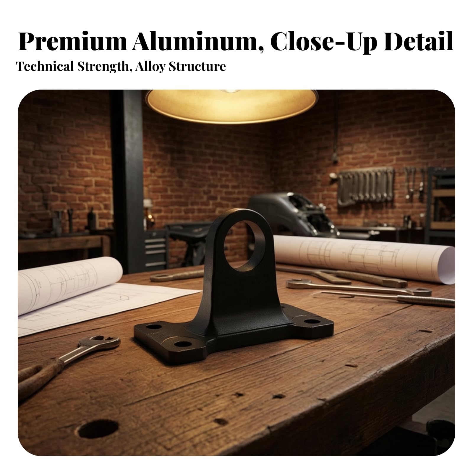 perfeclan Gancho Remolque para Vehículo con Soporte Montaje Aluminio Alta Resistencia con Abertura y Base Estable Acuado para Mejorar la Capacidad Remolque en Todas Las Condiciones, Rojo