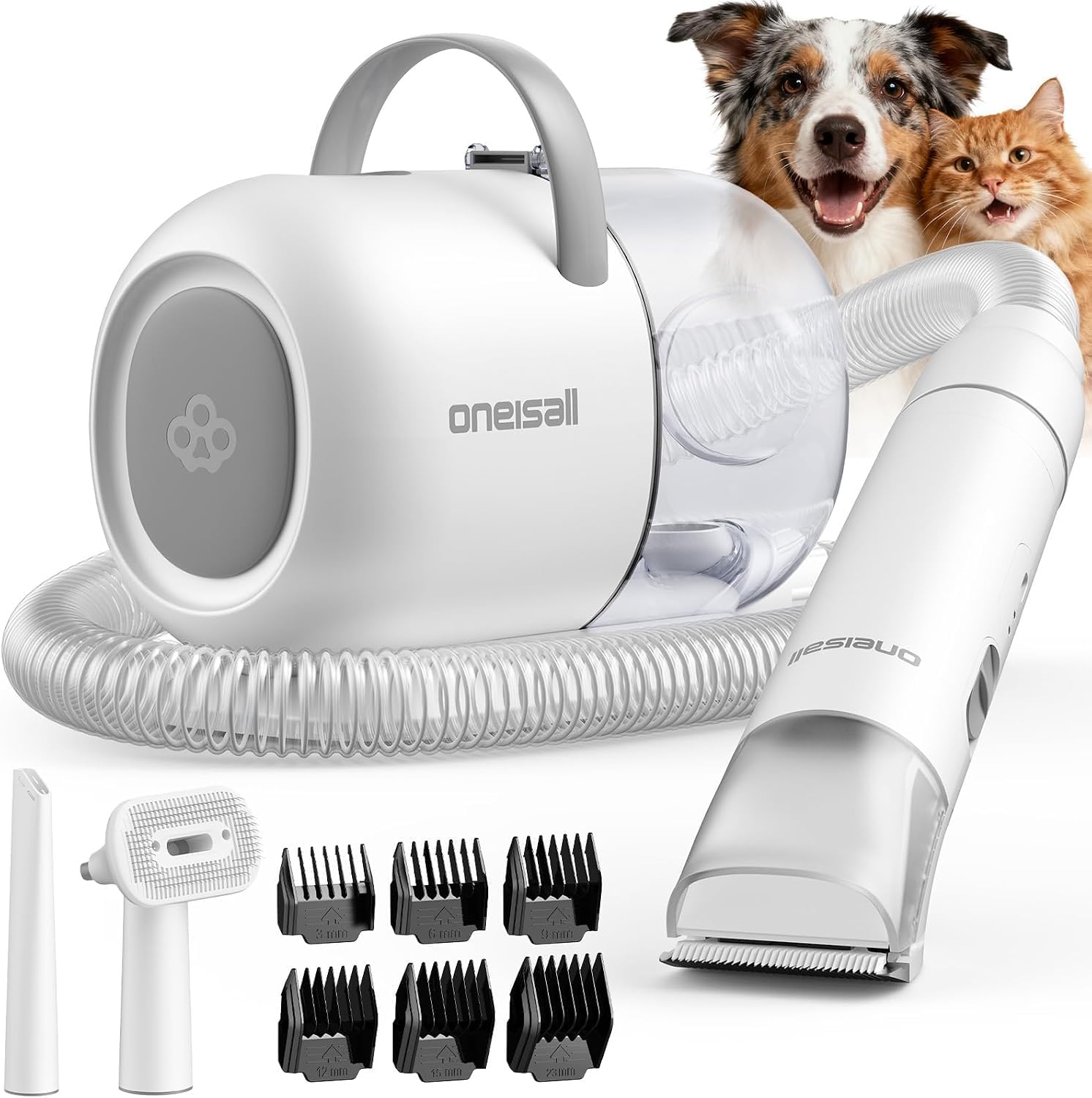 Amazon.co.jp: Oneisall 犬 バリカン 15kpa 吸引式 ペットグルーミング