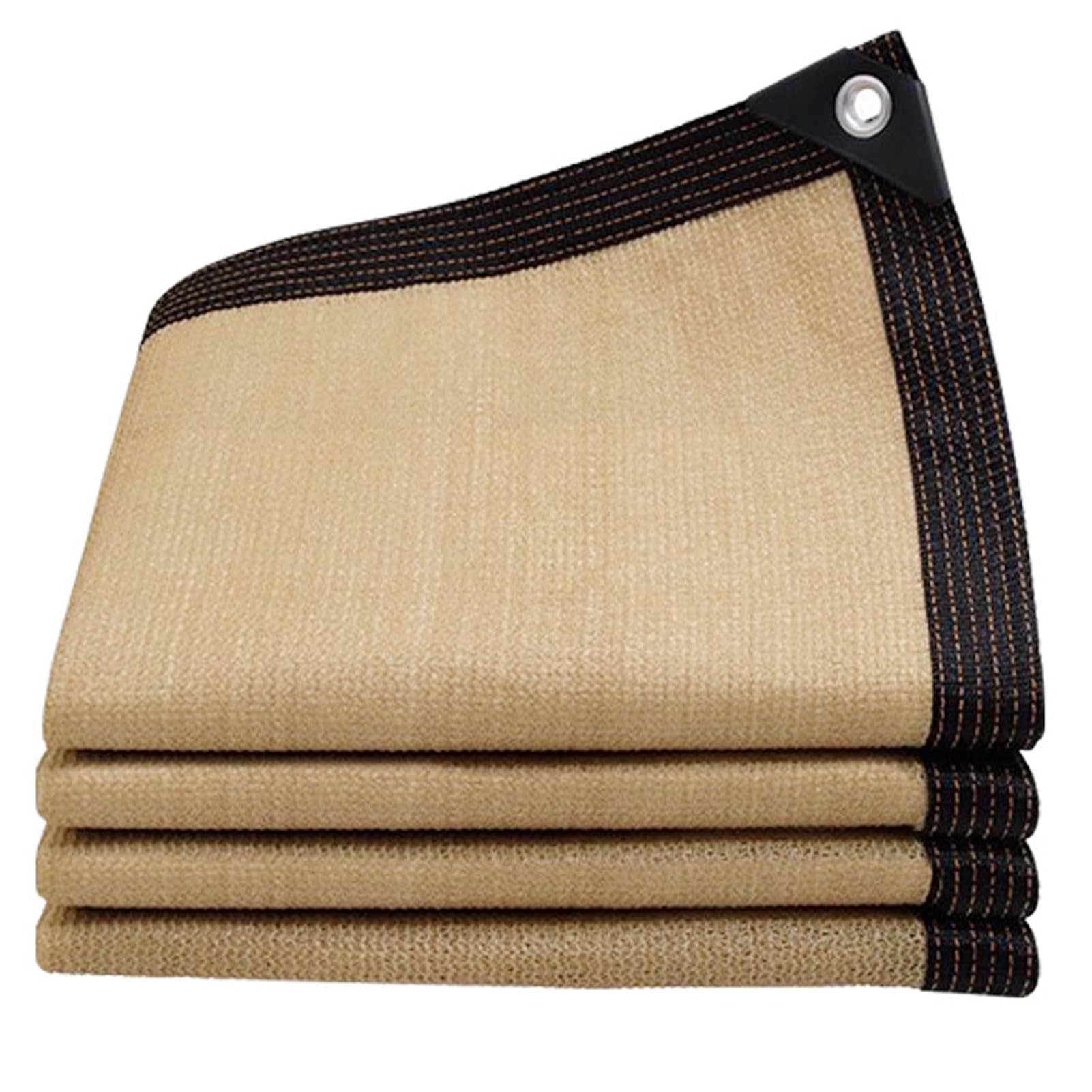 WQPMNYG Beige Shade Net 2x9m UVResistant Shade Cloth with Eyelets Garden Sunshade Windproof Greenhouse Cover Outdoor Privacy Screen Perfect for Plants and Patios
