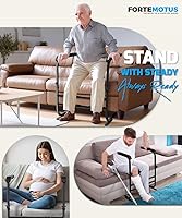 Vista 6 de FORTEMOTUS Asistente para Levantarse del Sofá con Mango Suave y Ancho, Altura y Ancho Ajustables, Asistencia para Levantarse del Sofá para Ancianos