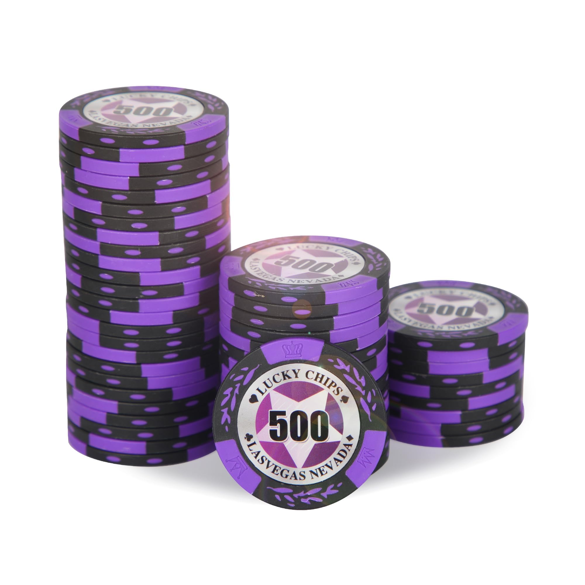 Amazon.com: ORIENGEAR 專業撲克籌碼50 入14 克撲克籌碼複合物具有清晰面額帶數字籌碼 適用於賭場紙牌遊戲二十一點輪盤遊戲適合撲克愛好者